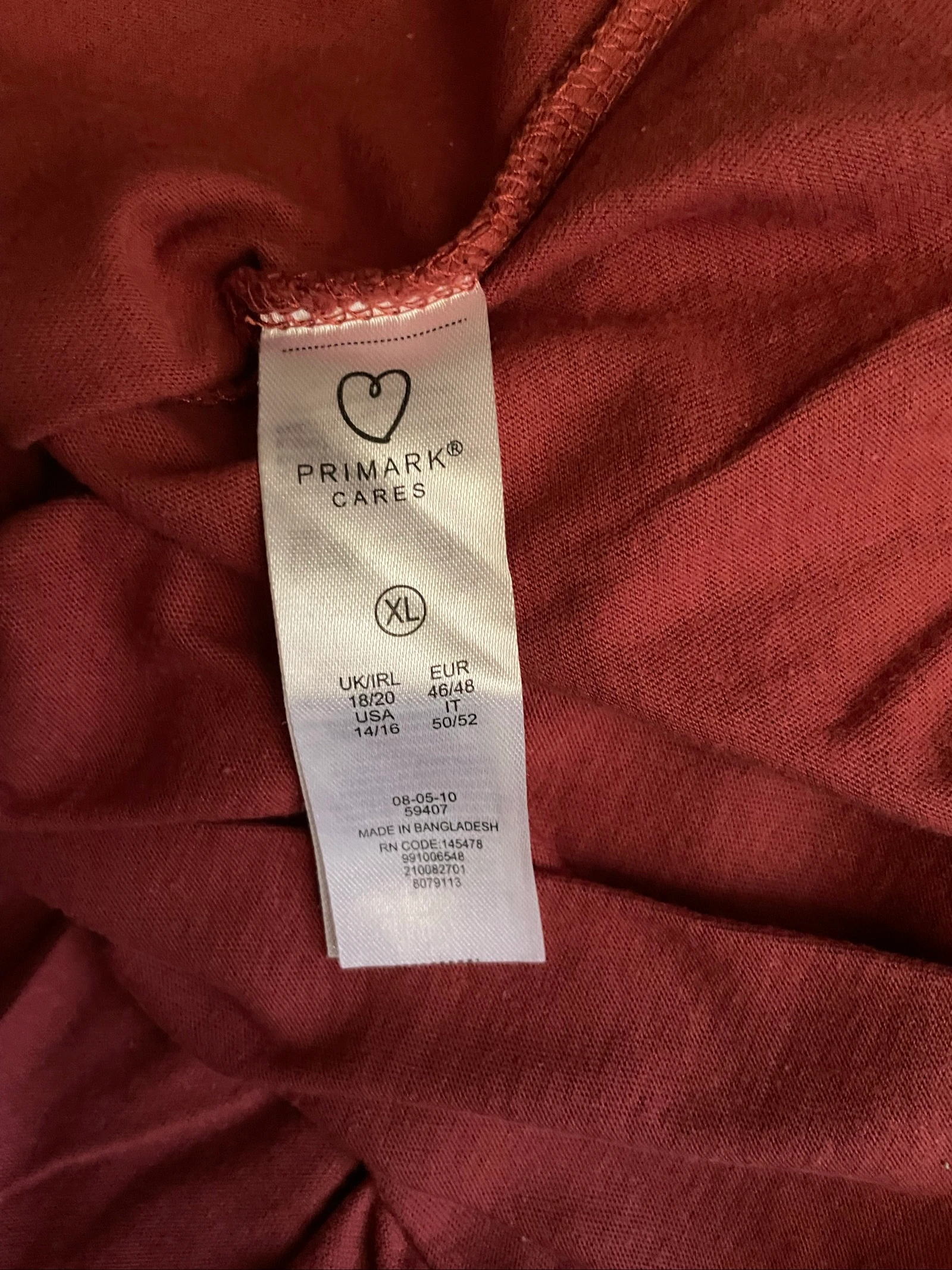 Camiseta de manga curta em algodão tamanho XL – photo 10